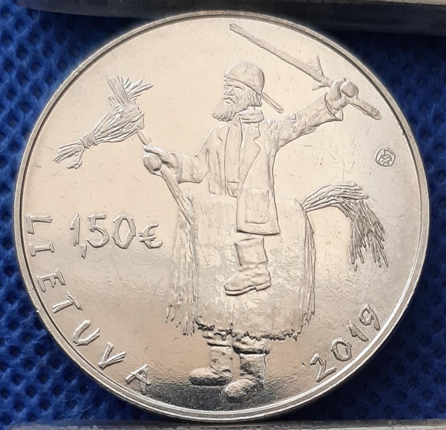 Lietuva 1 1/2 Euro 2019 UC#105 Užgavenės (1074)