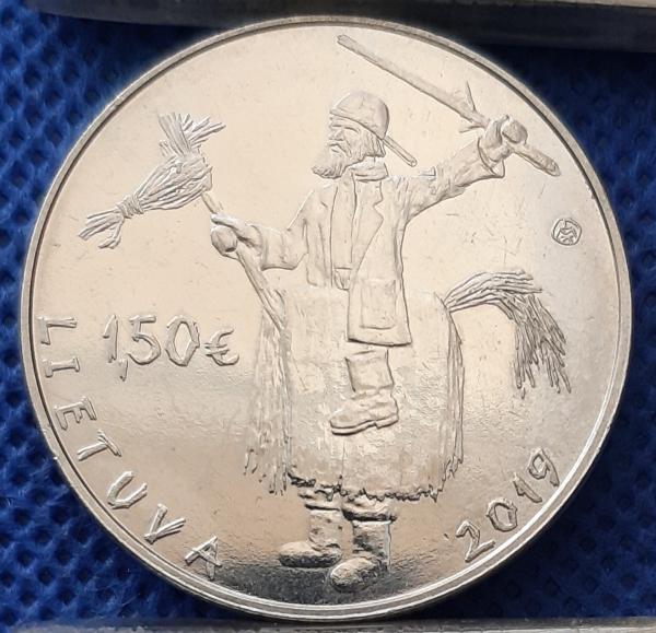 Lietuva 1 1/2 Euro 2019 UC#105 Užgavenės (1074)