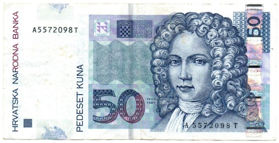 Chorvatija. 50 kunų ( 2002 ) VF