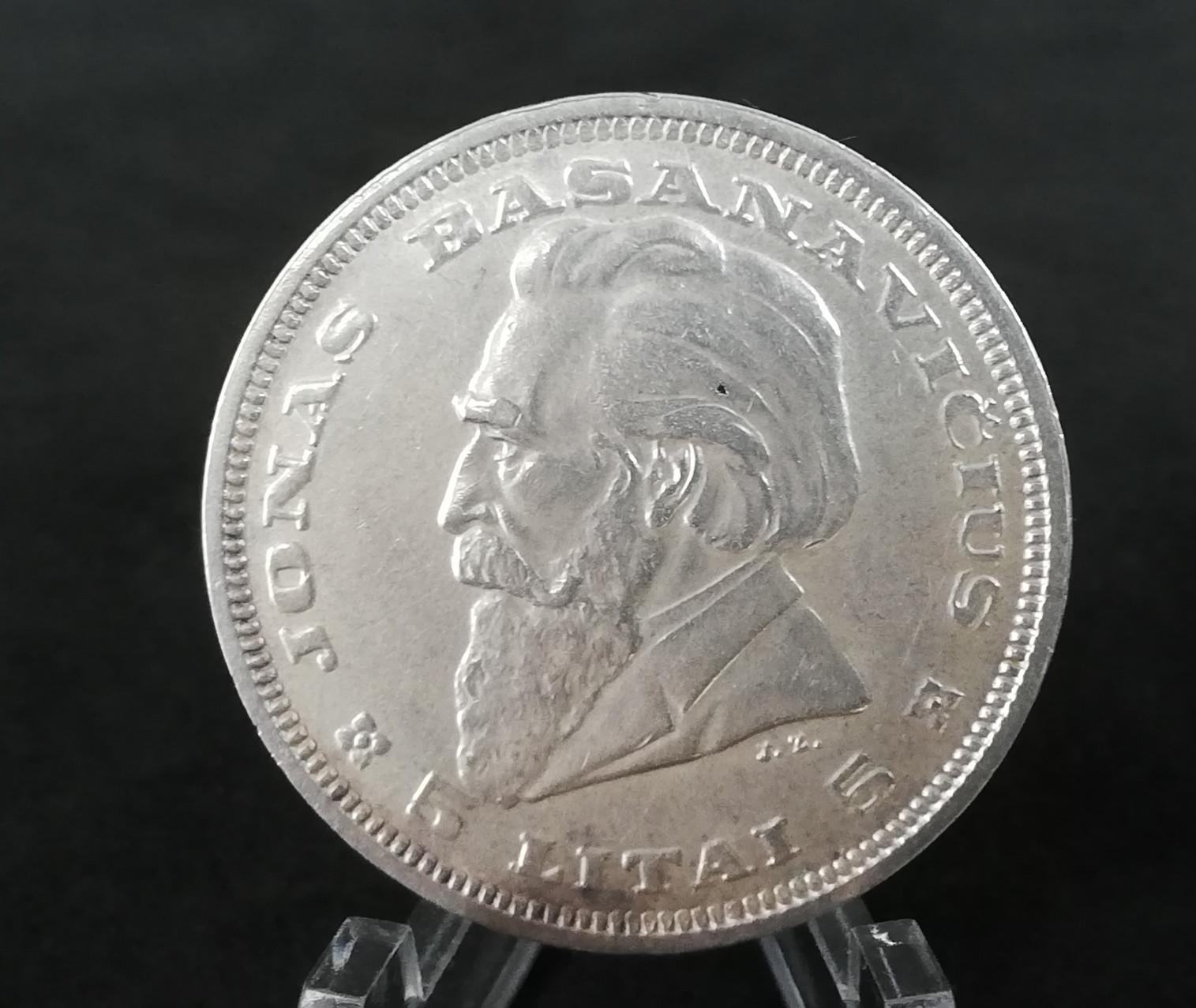 1936 Penki Litai Basanavičius