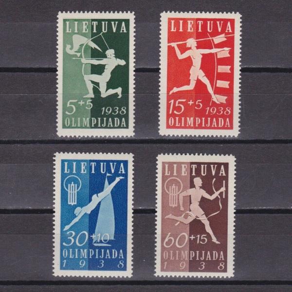 Lietuva 1938 Mi 417-420 50 eur MH