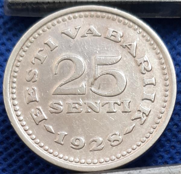 Estija 25 Sentai 1928 KM#9 (1167)