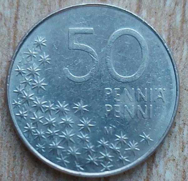 Suomija 50 Pensų 1991 KM#66 (A01)