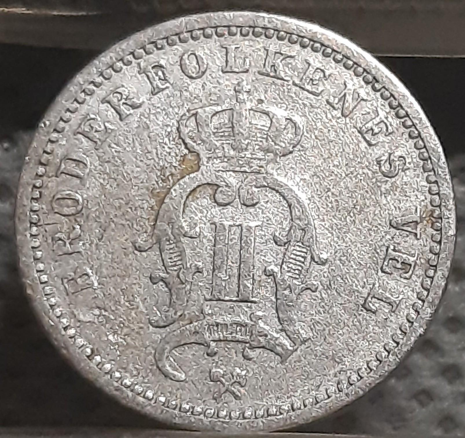 Norvegija 10 Erių 1901 KM#350 Sidabras (1254)