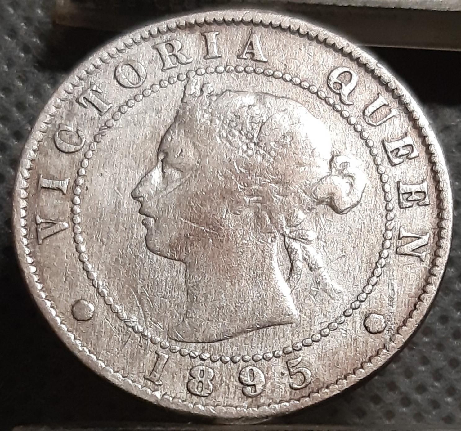 Jamaika 1/2 Penso 1895 KM#16 (1313)