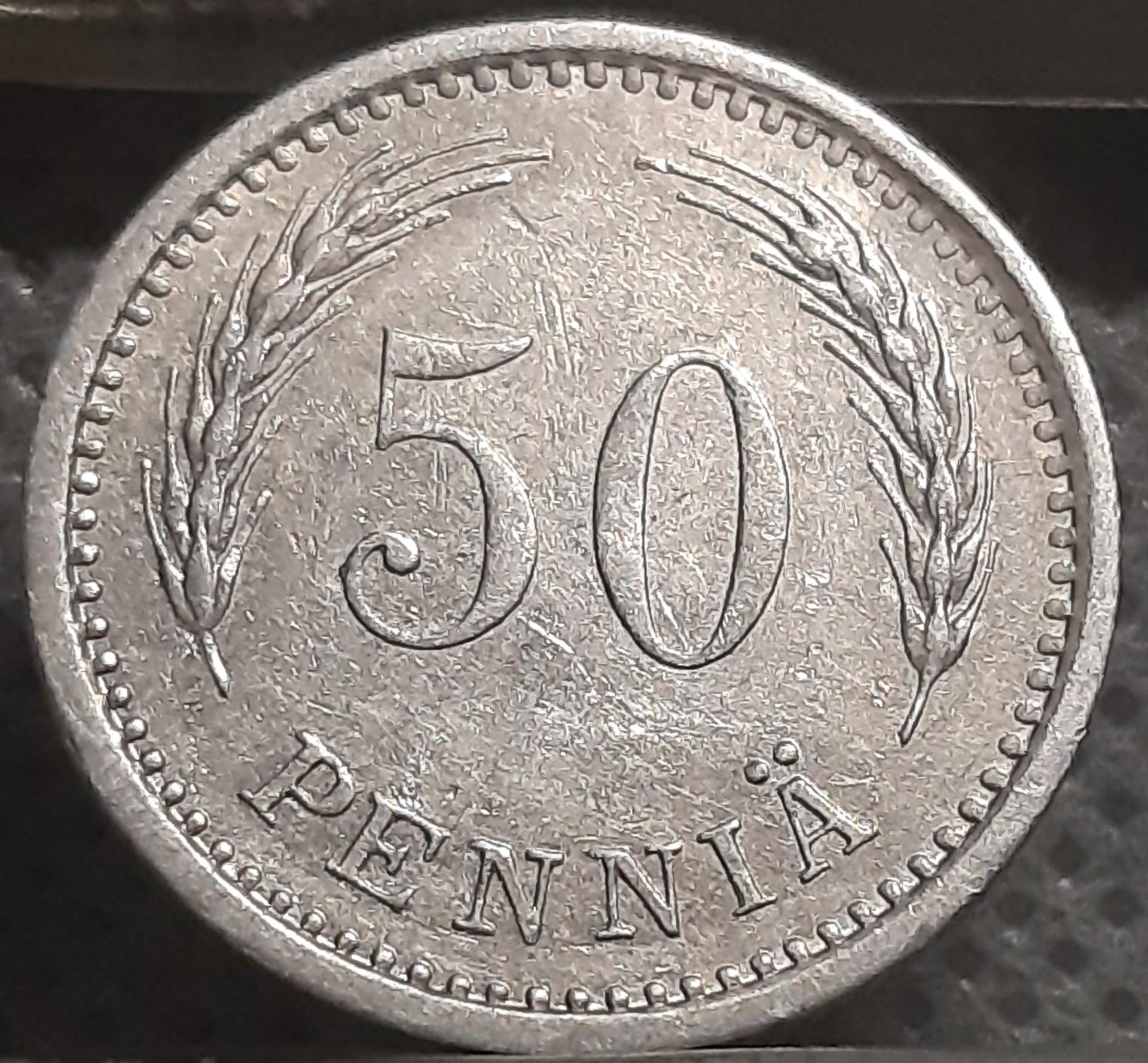 Suomija 50 Pensų 1937 KM#26 (1333)