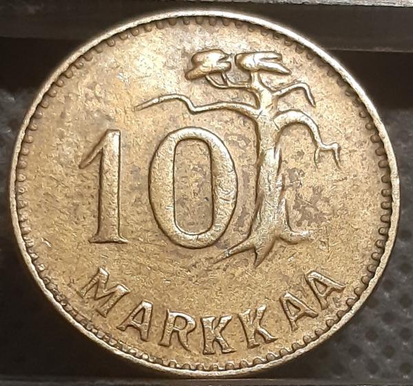 Suomija 10 Markių 1955 KM# 38 (1341)