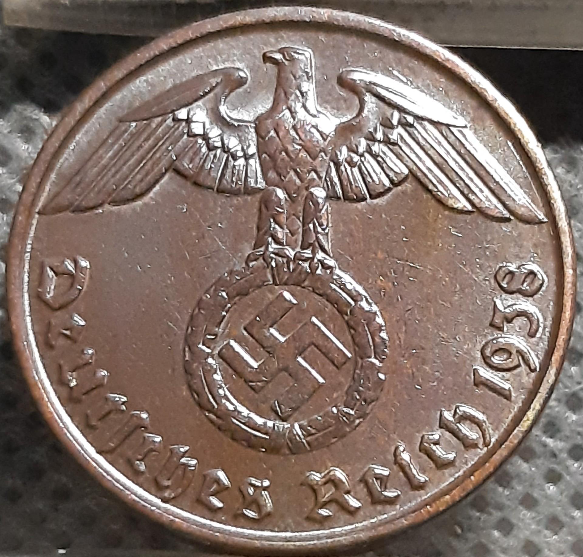 Vokietija 2 reichspfenigai 1938 J KM#90 (1359)