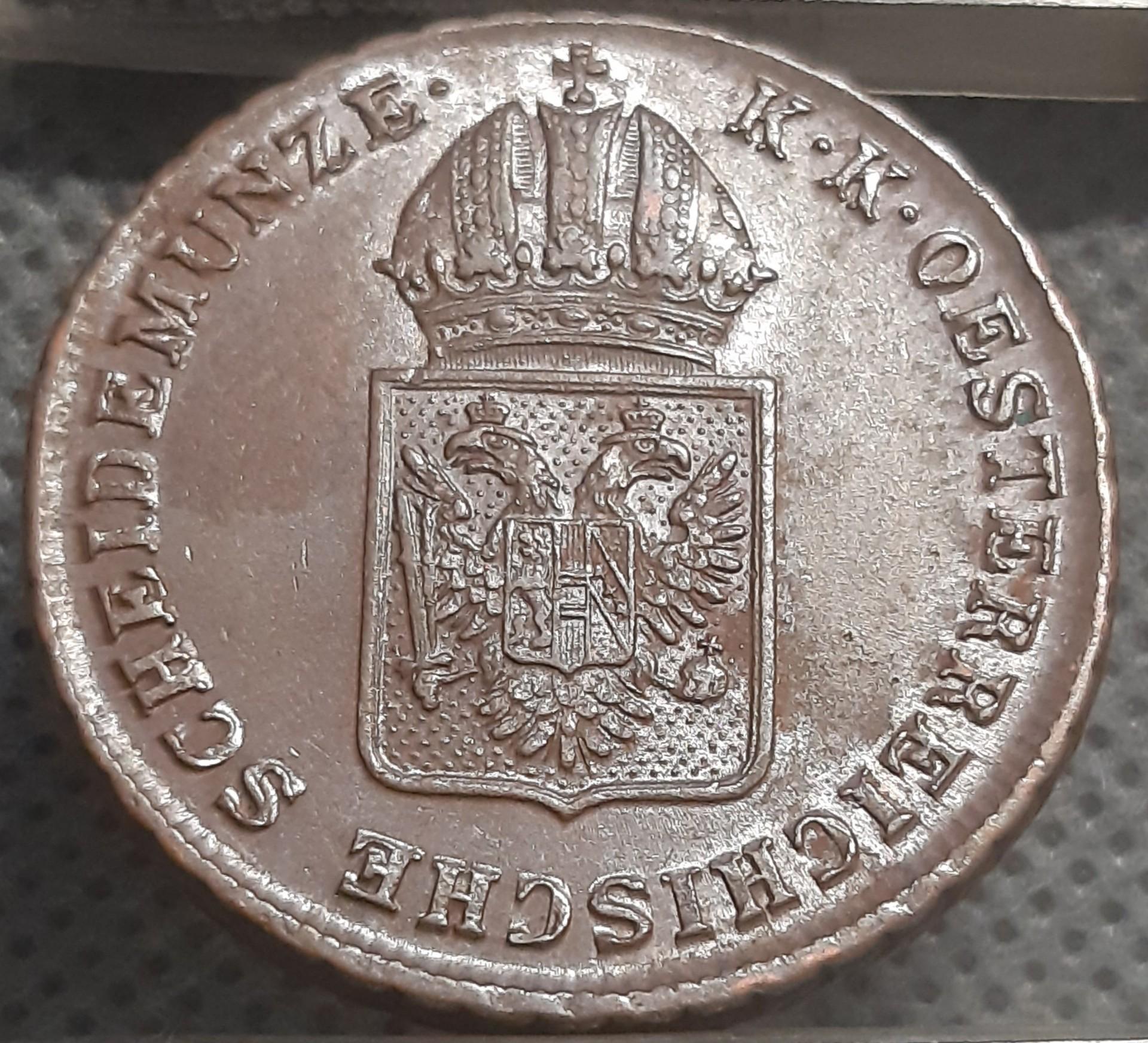 Austrija 1 Kreiceris 1816 A KM#2113 Varis (1351)