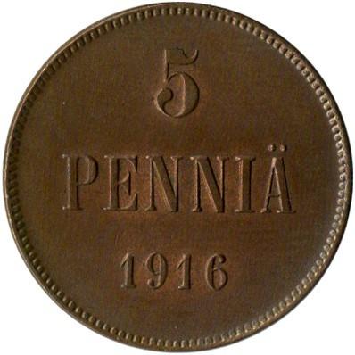 5 pensai, Suomija, 1916m.