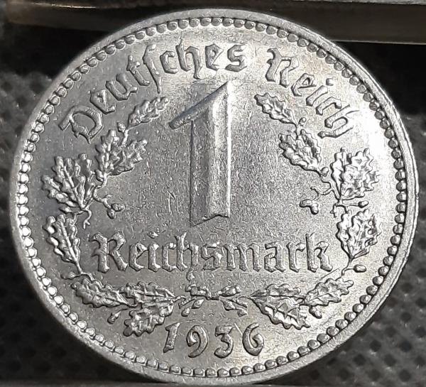 Vokietija 1 Reichsmarkė 1936 A KM#78 (1377)