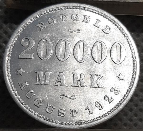 Vokietija - Notgeld 200000 Markių 1923 J (1379)