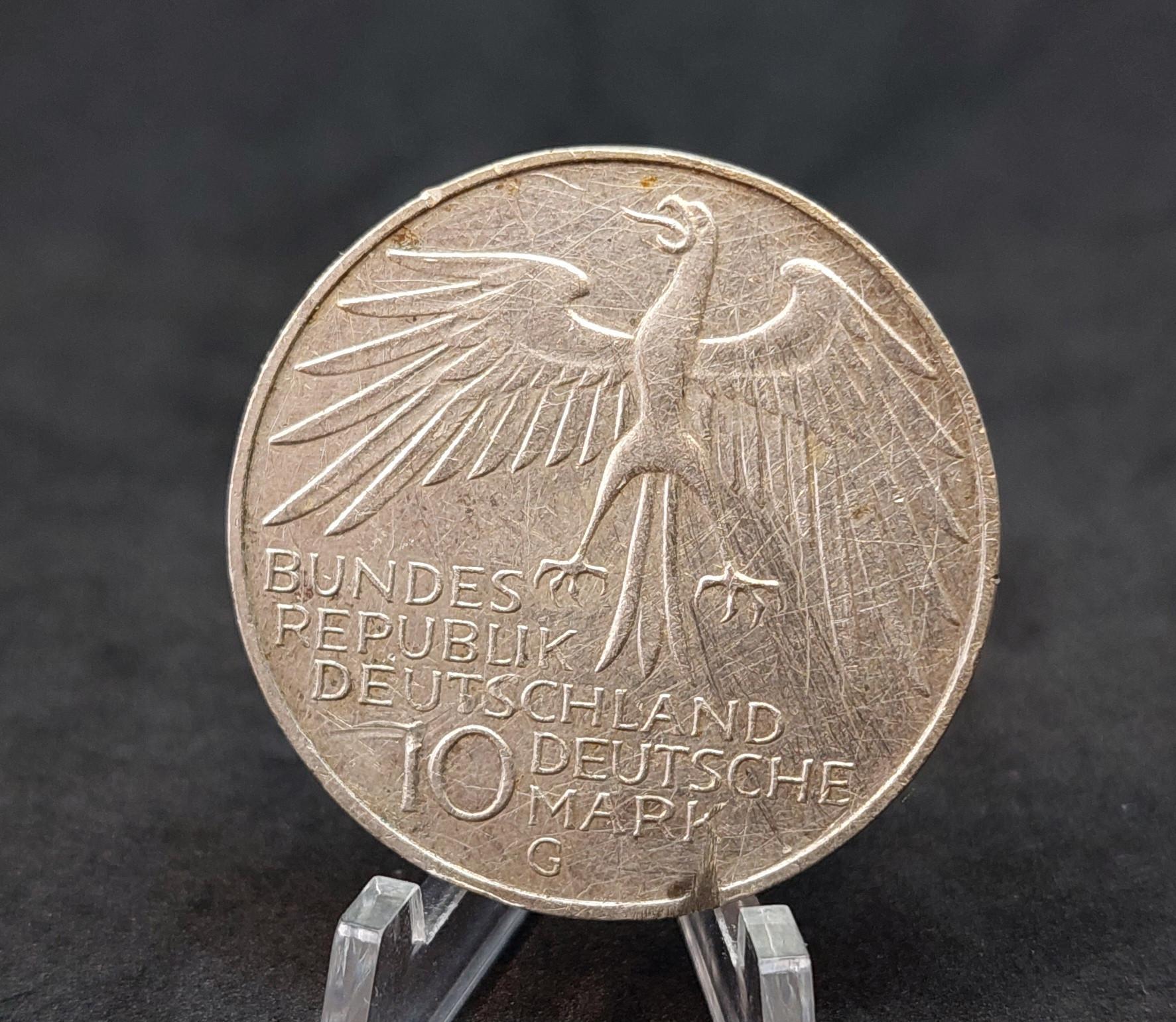 10 Markių Proginė sidabrinė moneta