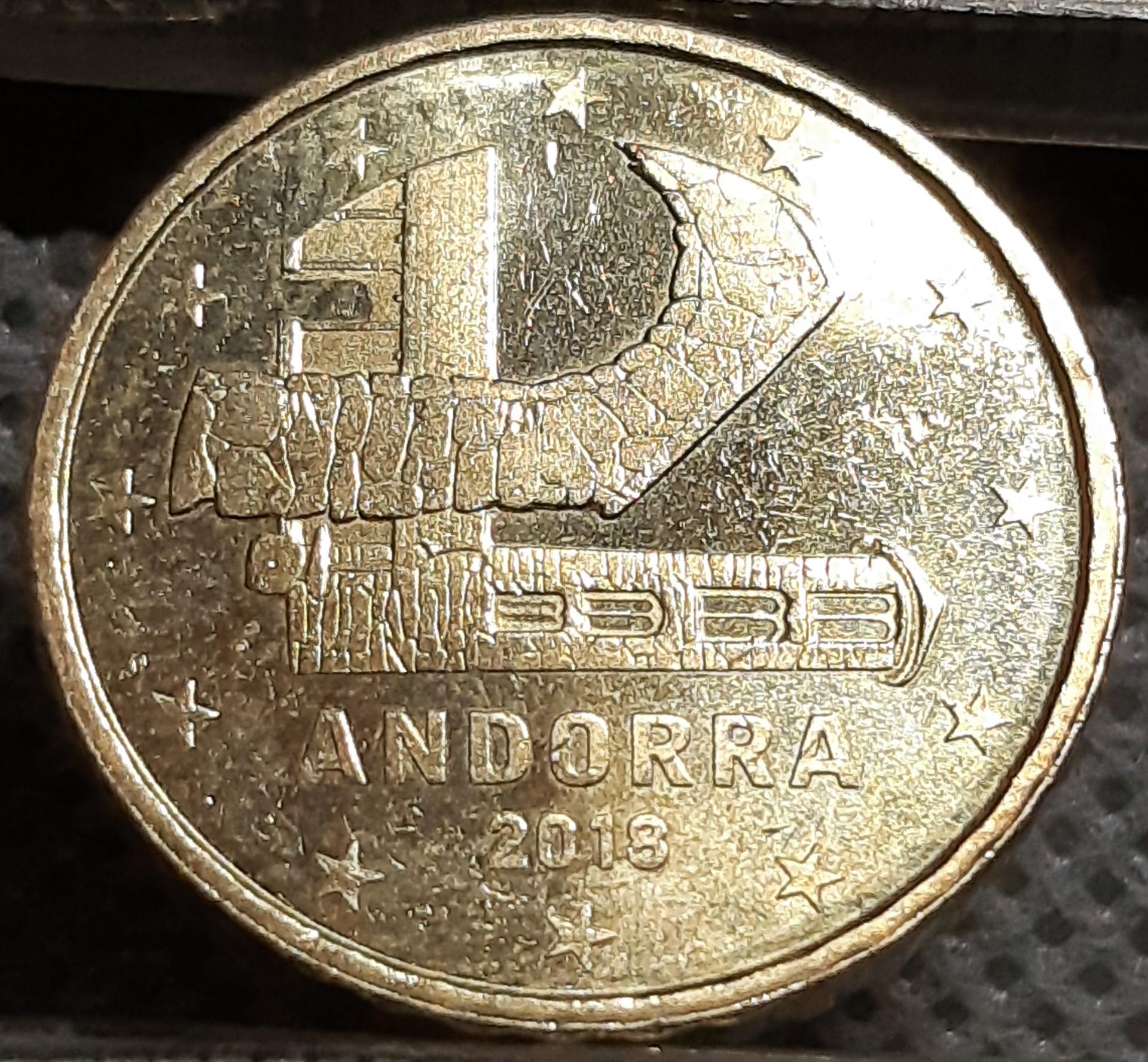 Andora 10 Euro Centų 2018 KM#523 (1406)