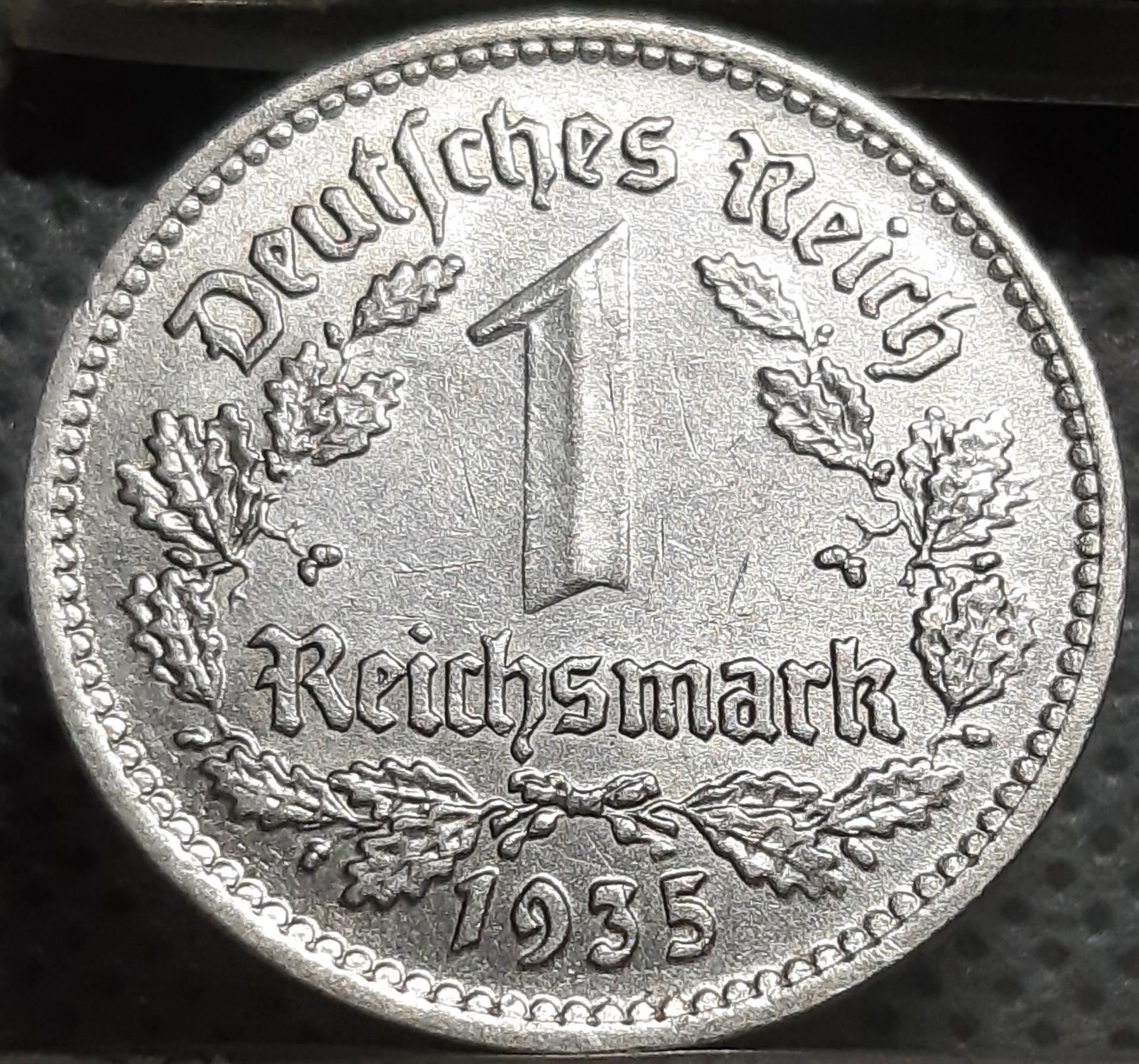 Vokietija 1 Reichsmarkė 1935 A KM#78 (1407)