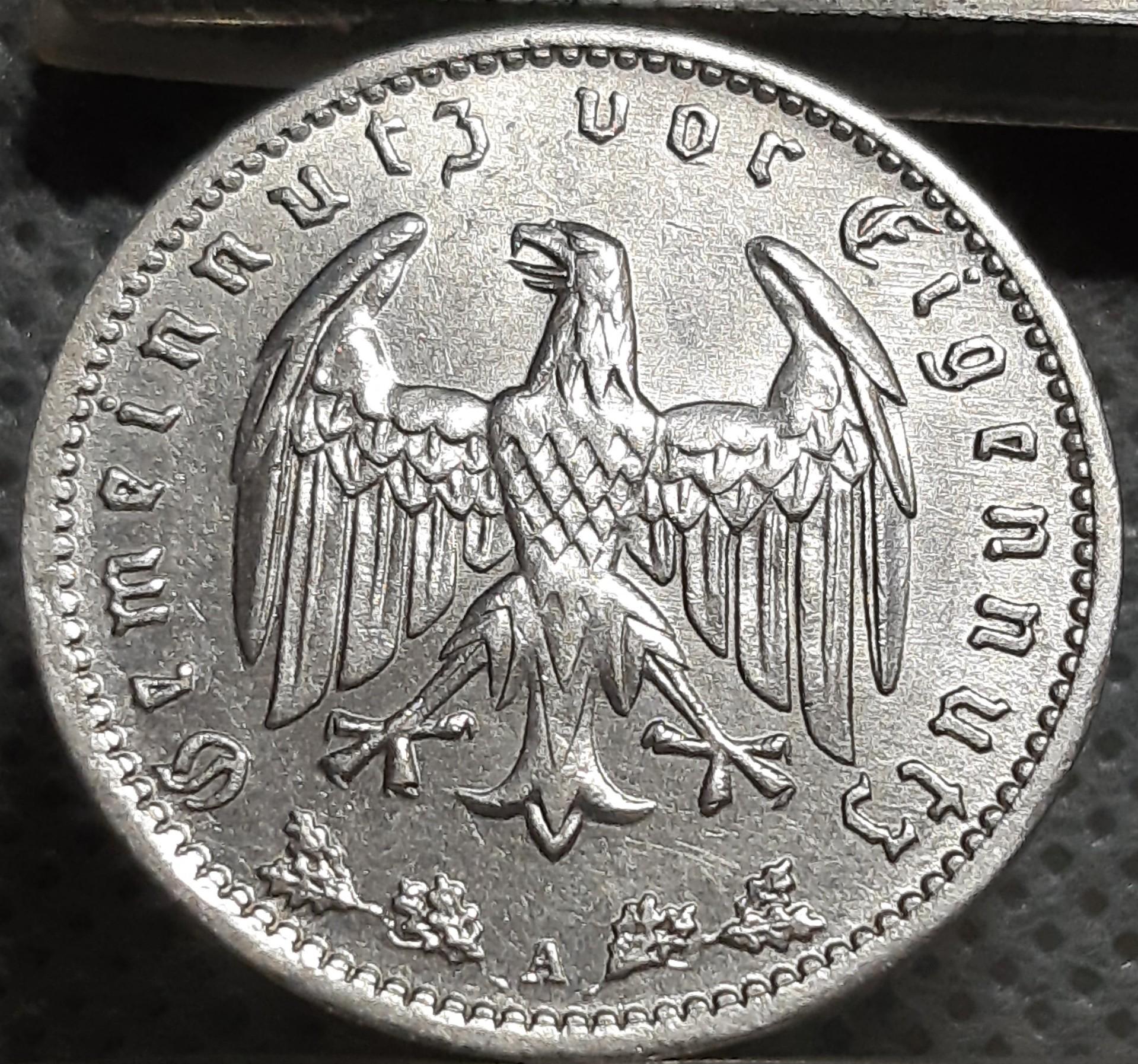 Vokietija 1 Reichsmarkė 1935 A KM#78 (1407)