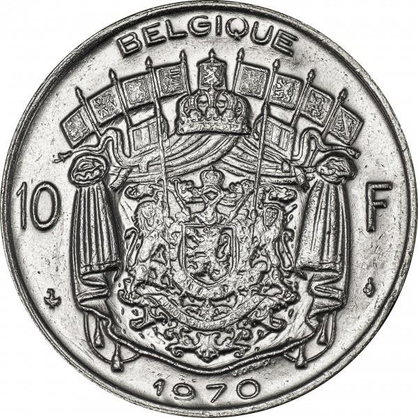 10 frankų Belgija, 1970m.