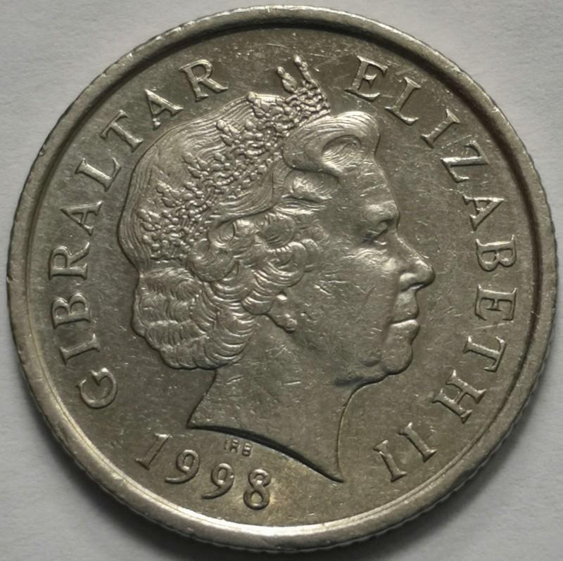 Gibraltaras  10 pensų 1998