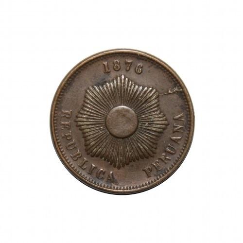 DOS centavos Peru,   1876