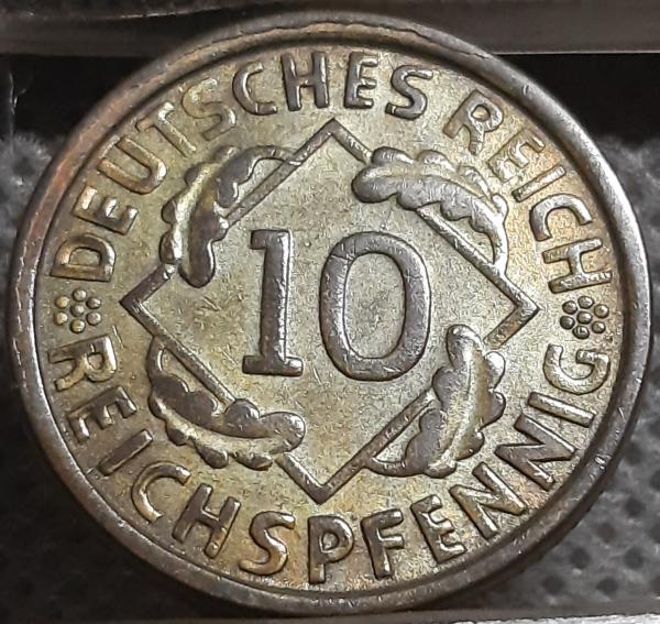 Vokietija 10 Reichspfenigų 1926 G KM#40 (1445)