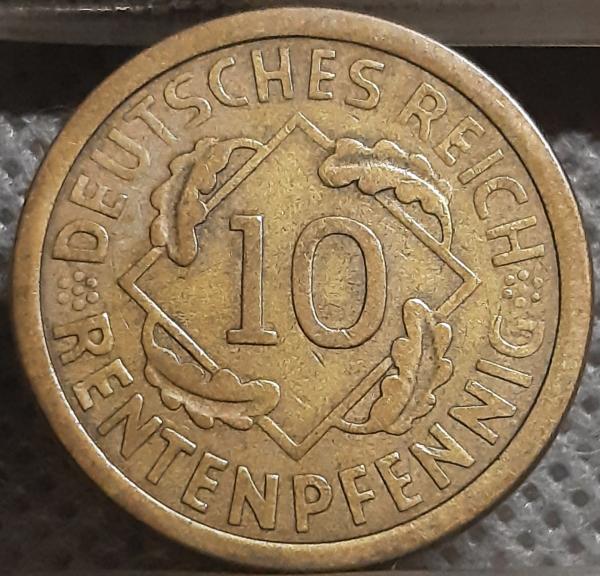 Vokietija 10 Reichspfenigų 1924 A KM#40 (1450)