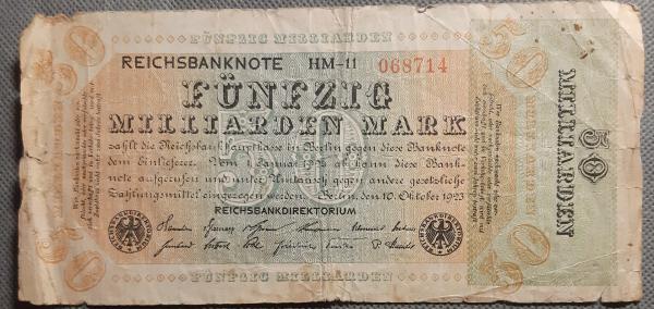 Vokietija 50 mljrd. Markių 1923 N#208778 (1472)