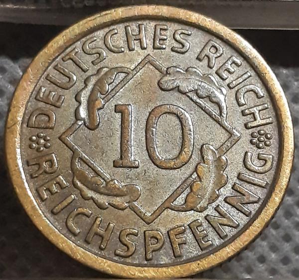 Vokietija 10 Reichspfenigų 1934 D KM#40 (1448)