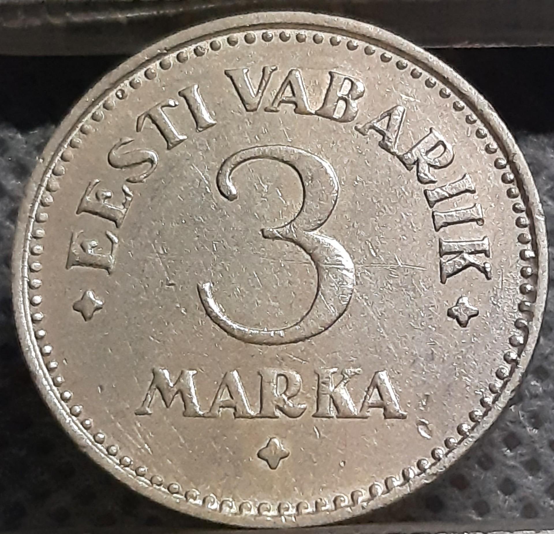 Estija 3 Markės 1925 KM#2a (1487)