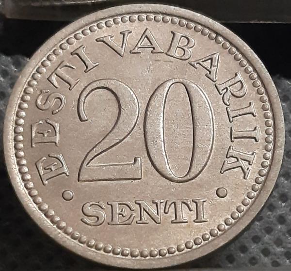 Estija 20 Sentų 1935 KM#17 (1488)