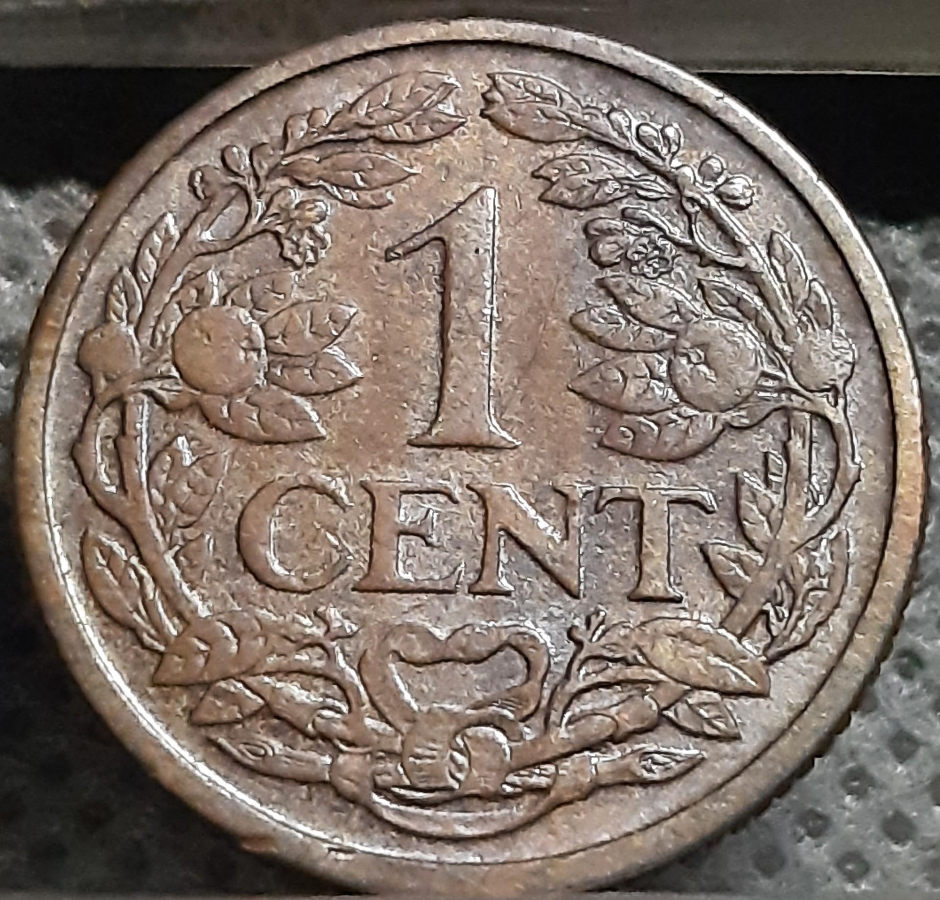 Nyderlandai 1 Centas 1916 KM#152 Bronza (1525)