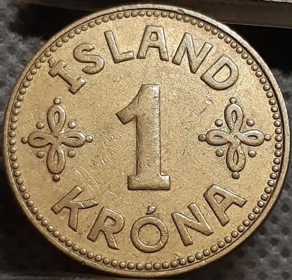 Islandija 1 Krona 1940 KM#3 (1552)