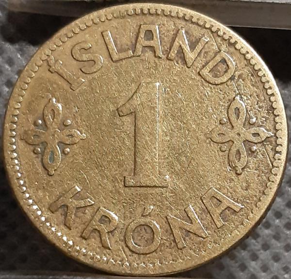 Islandija 1 Krona 1925 KM#3 (1555)