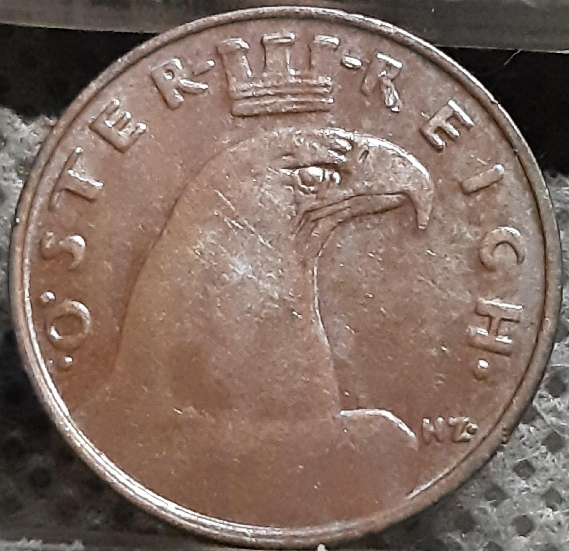 Austrija 1 Grošenas 1931 KM#2836 Bronza (1556)