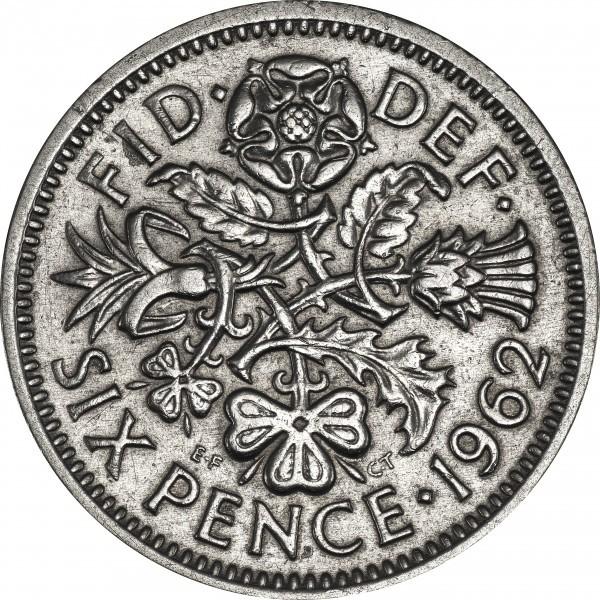 6 pensai. Jungtinė Karalystė, 1962