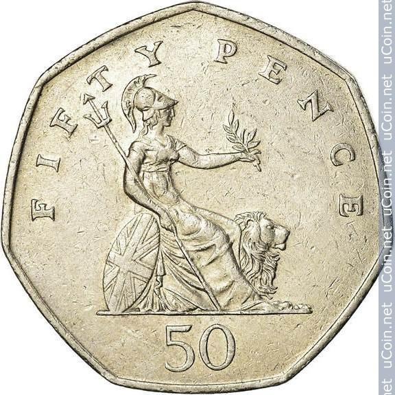 50 pensų, Britanija, 1997m.