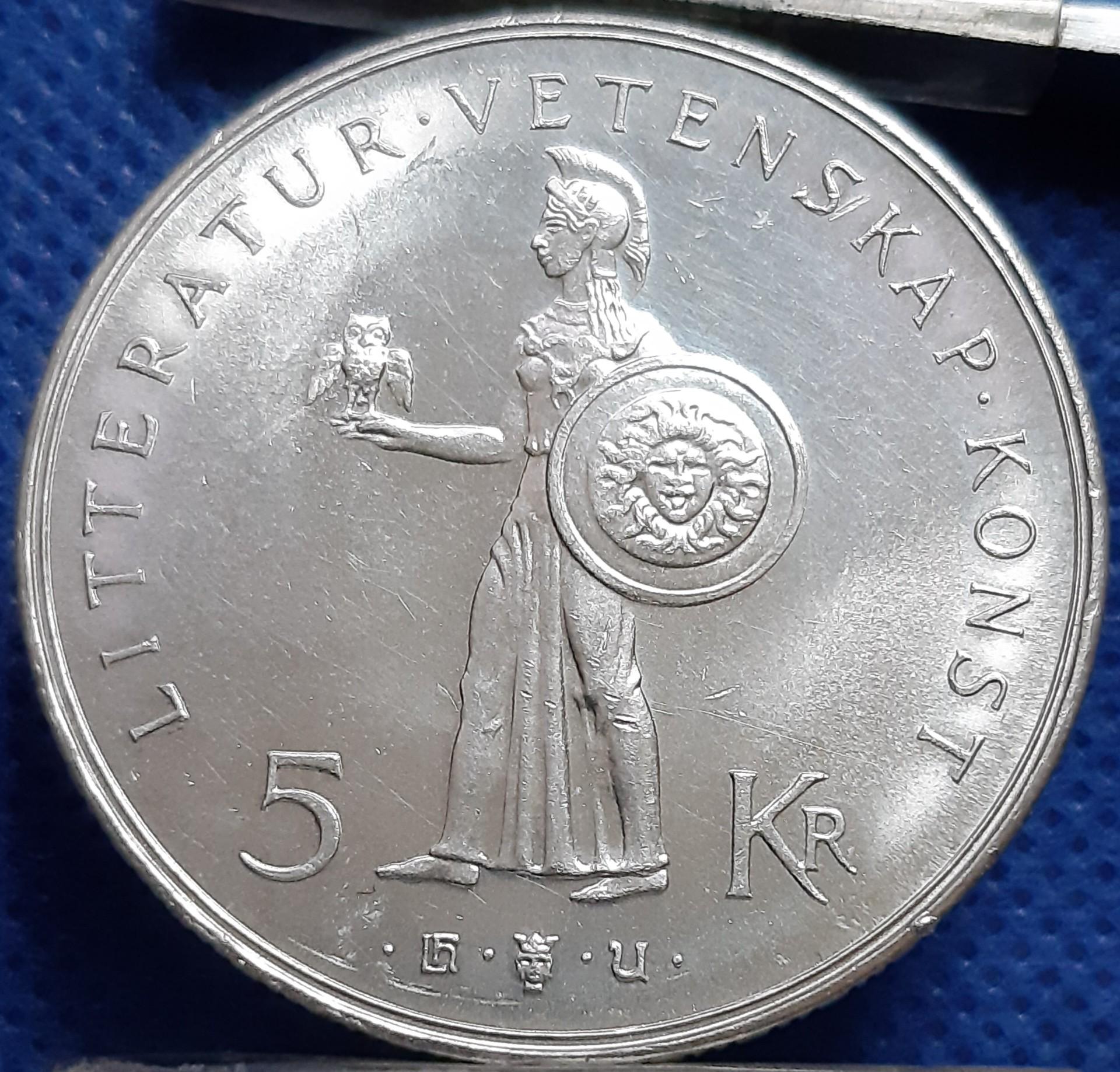 Švedija 5 Kronos 1962 Proginė KM#838 (1560)