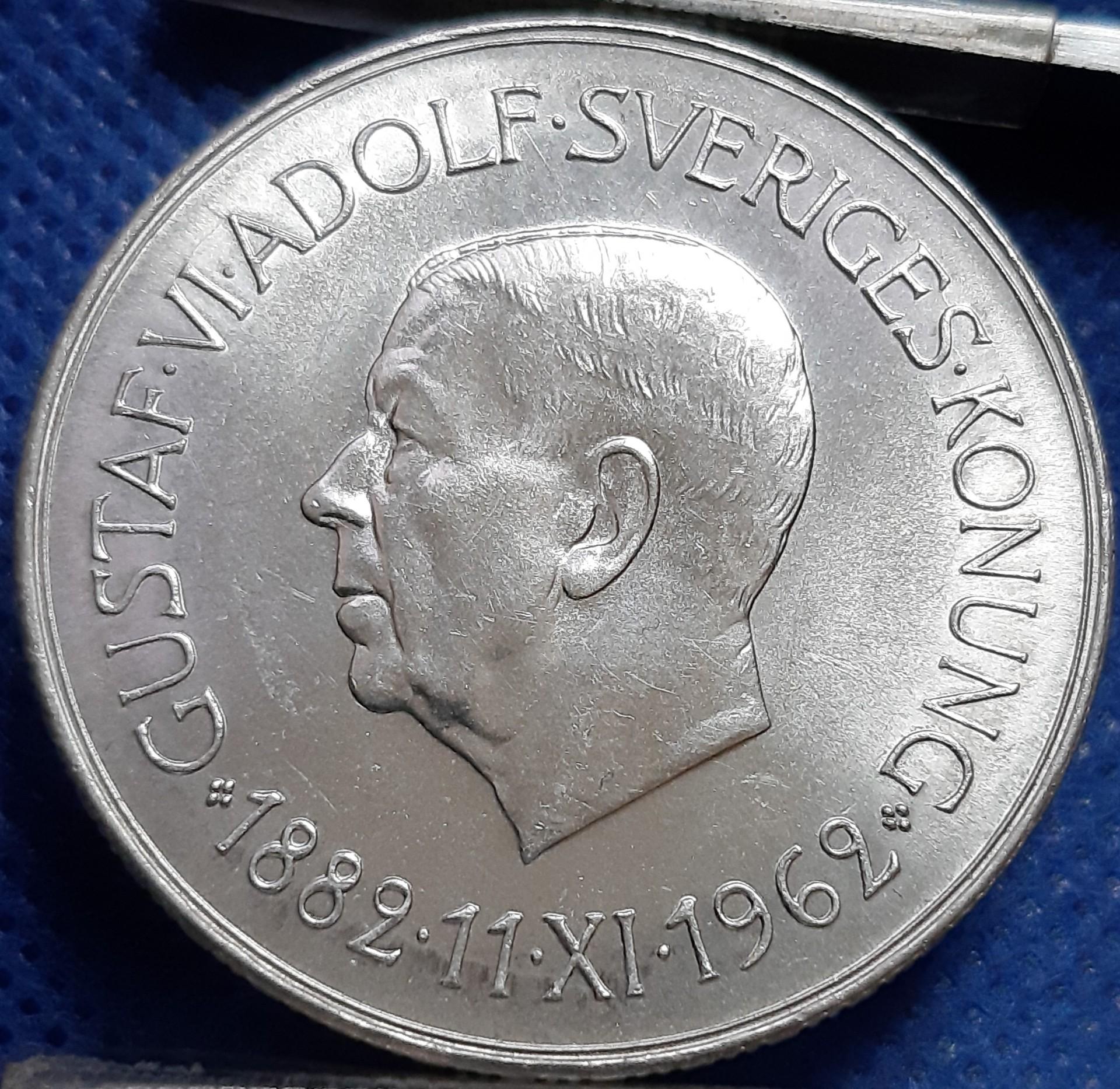 Švedija 5 Kronos 1962 Proginė KM#838 (1560)