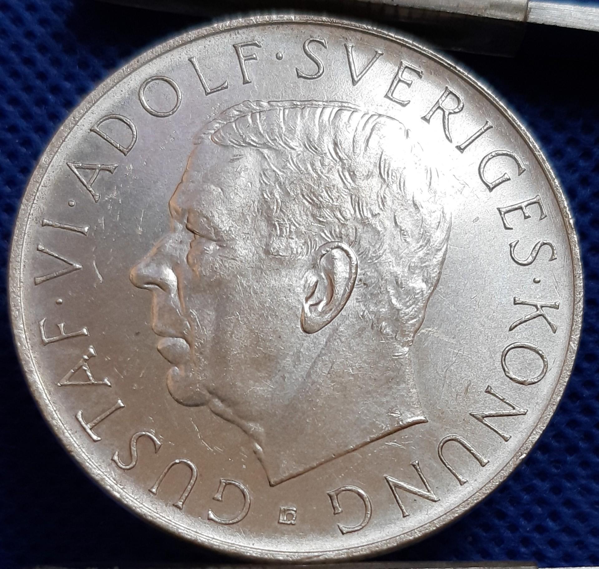 Švedija 5 Kronos 1952 Proginė KM#828 (1562)