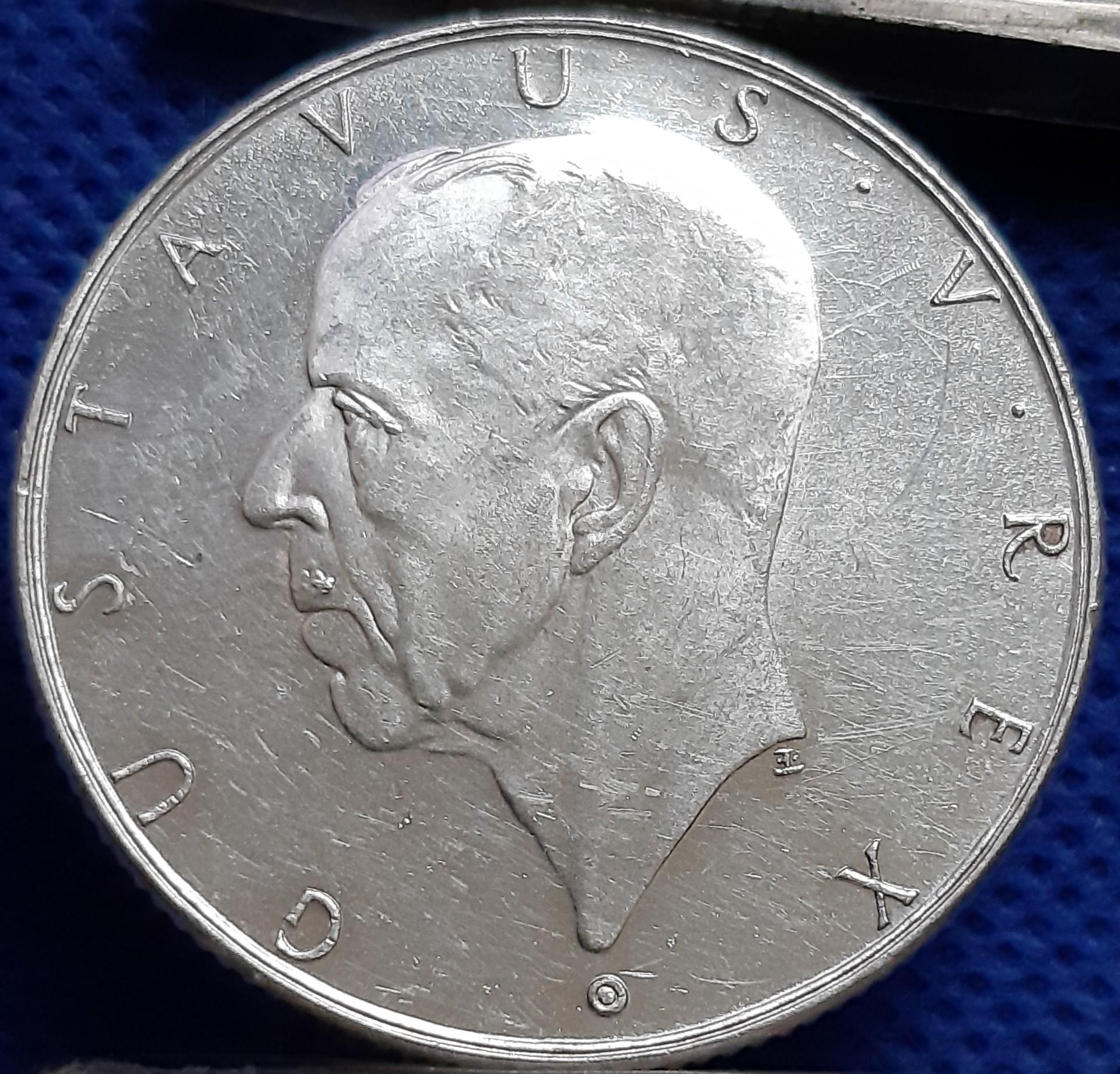 Švedija 2 Kronos 1938 Proginė KM#807 (1563)