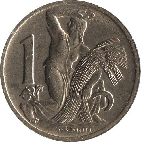 1 Kč, Čekoslovakija, 1937m.