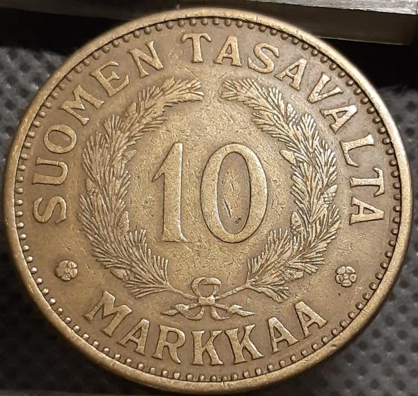 Suomija 10 Markių 1932 KM#32A (1575)