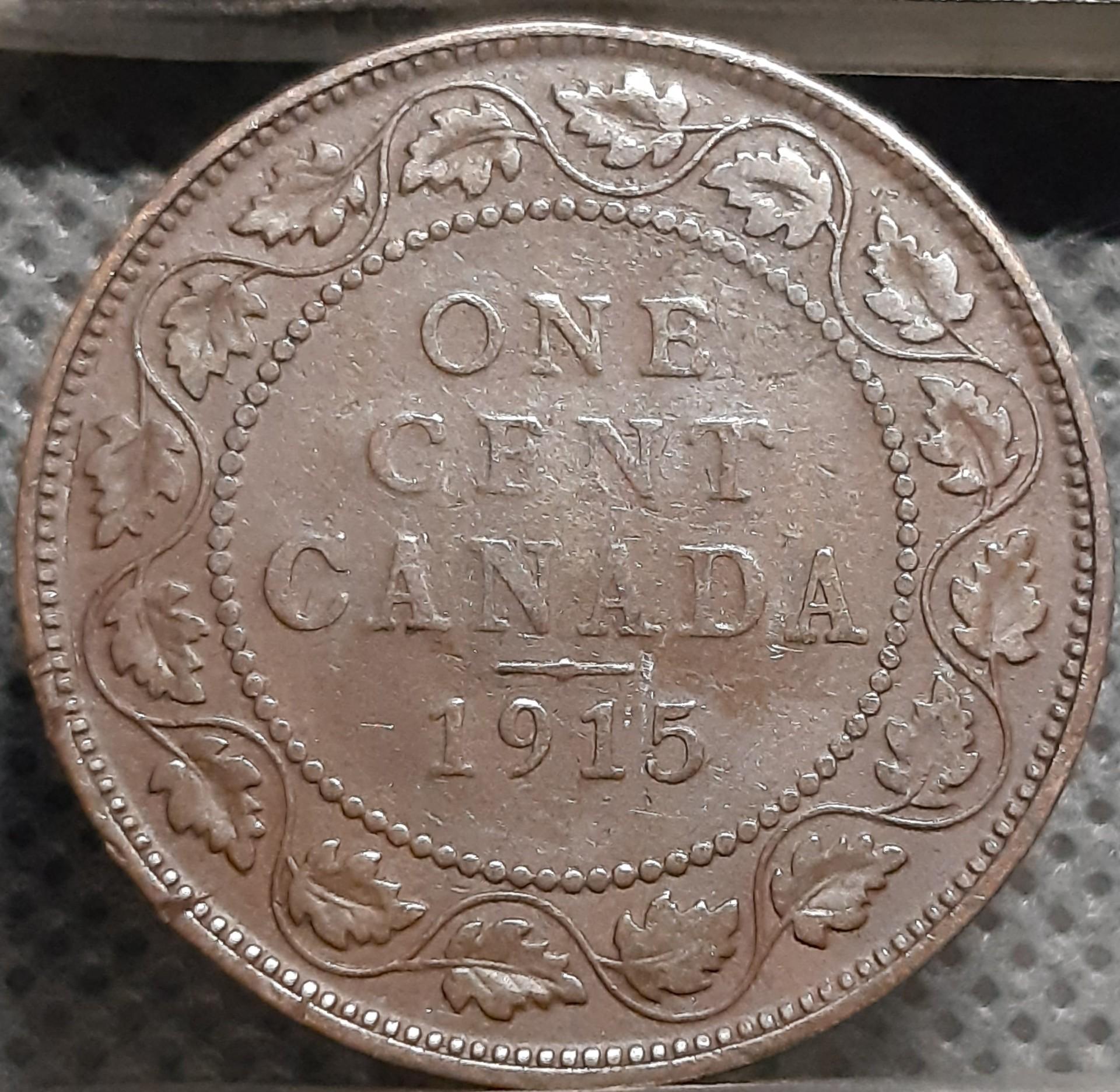 Kanada 1 Centas 1915 KM#21 Bronza (1584)