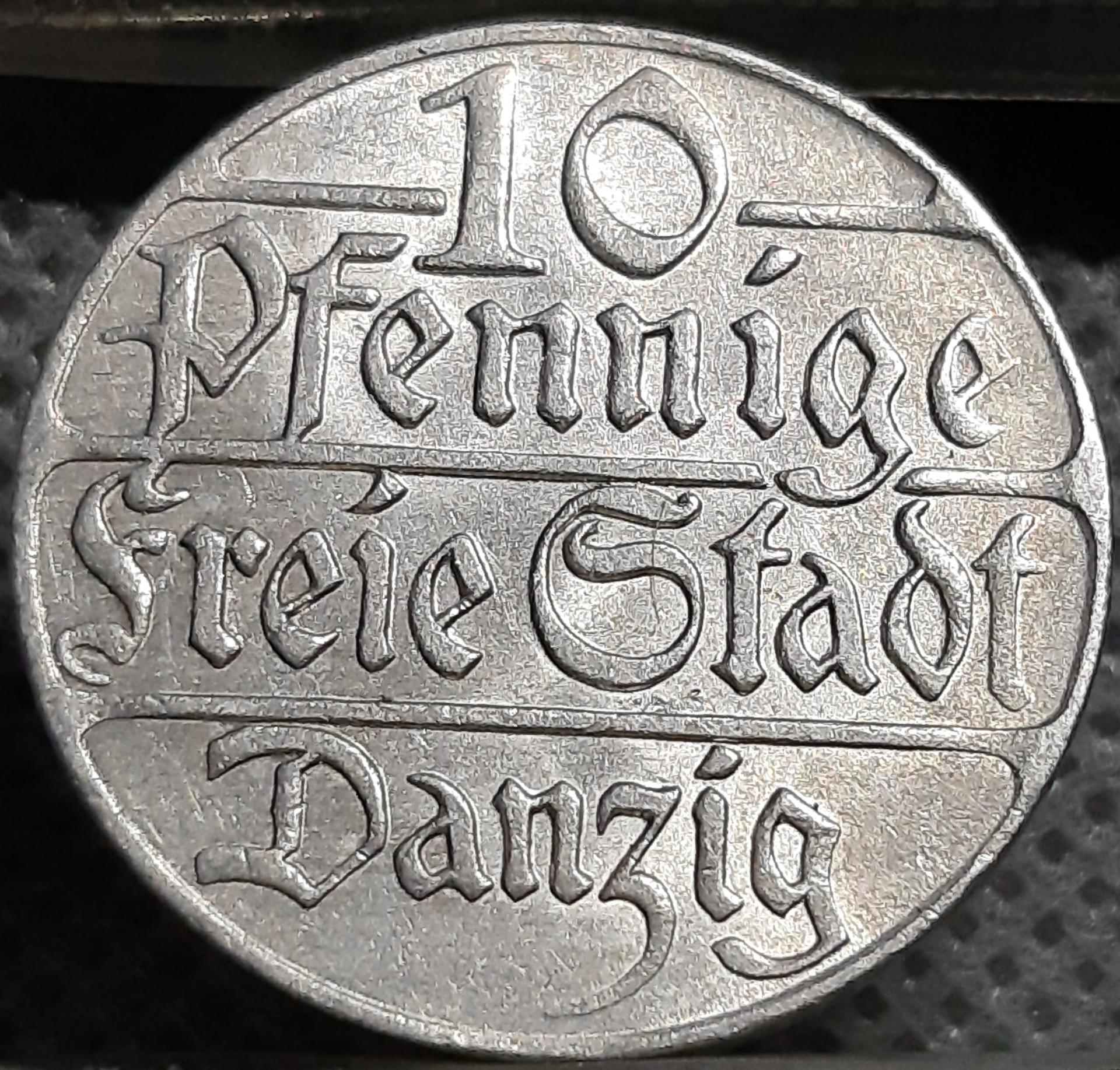 Dancigas 10 Pfenigų 1923 KM#143 (1594)