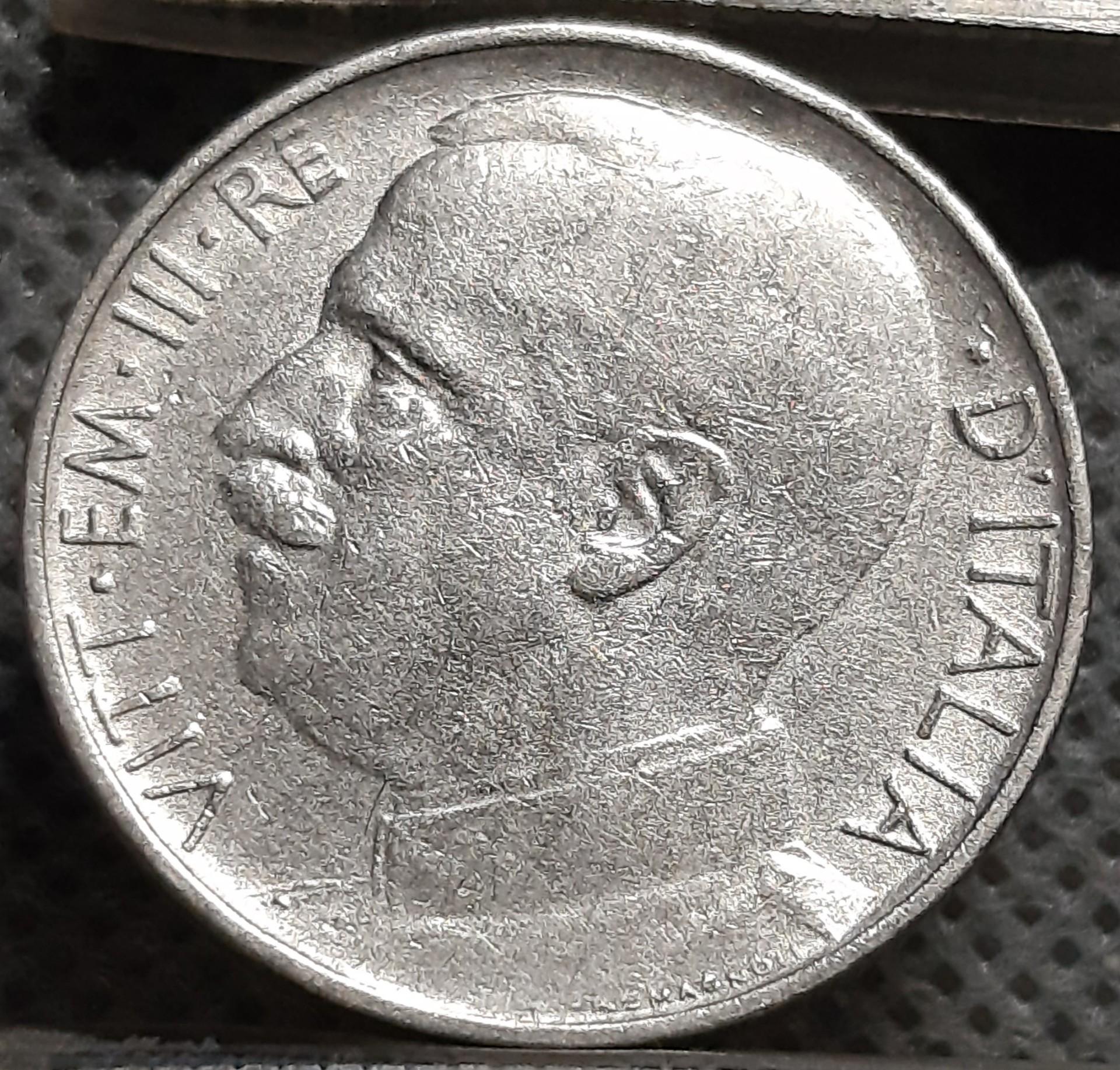 Italija 50 Čentezimų 1925 KM#61 Nikelis (1599)