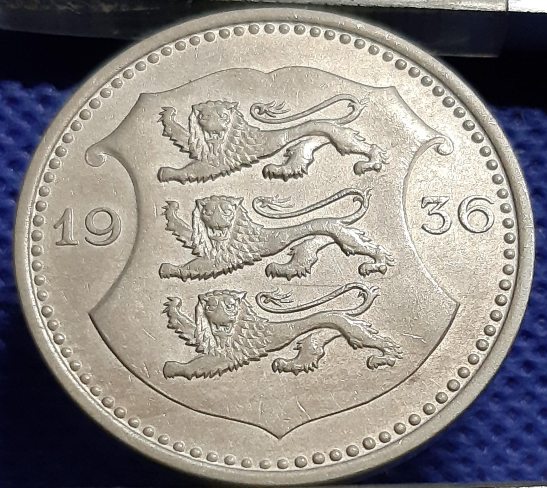 Estija 50 Sentų 1936 KM#18 (1630)