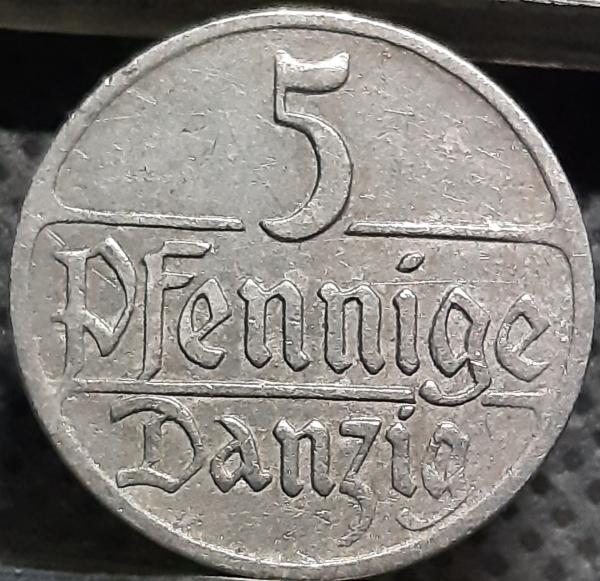 Dancigas 5 Pfenigai 1923 KM#142 (1663)