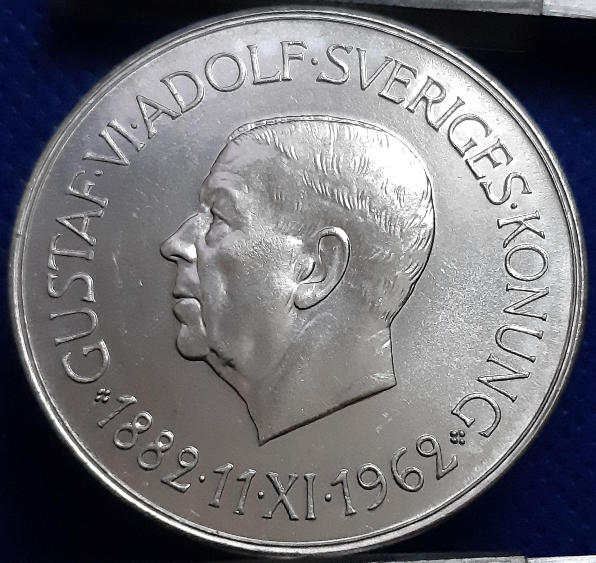 Švedija 5 Kronos 1962 Proginė KM#838 (1659)  