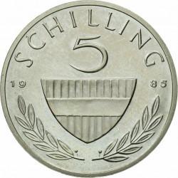 5 šilingai Austrija 1972m.