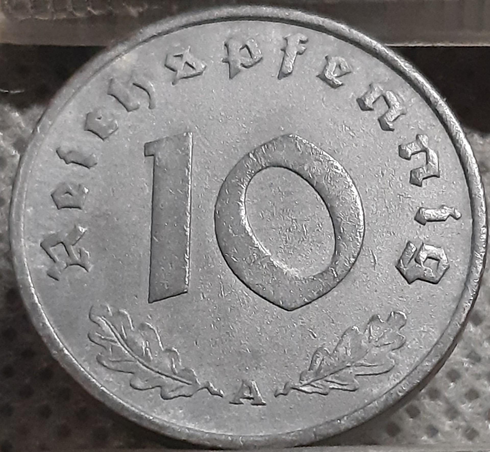 Trečiasis Reichas 10 Reichspfenigų 1941 A (1698)