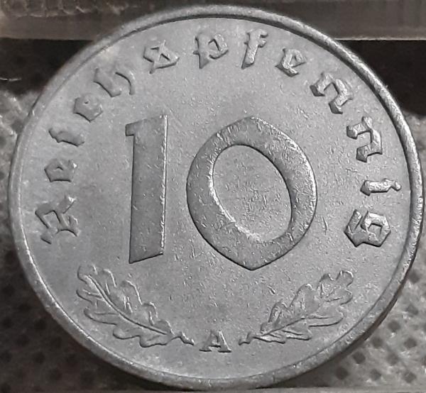 Trečiasis Reichas 10 Reichspfenigų 1941 A (1698)